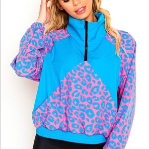 Goldsheep Neon Cheetah windbreaker